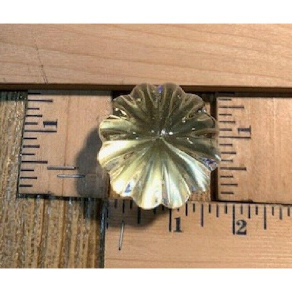 One (1) Large Solid Clear Crystal Cabinet Knob 1 3/4" wide One (1) 0170-01045C - Picture 5 of 7